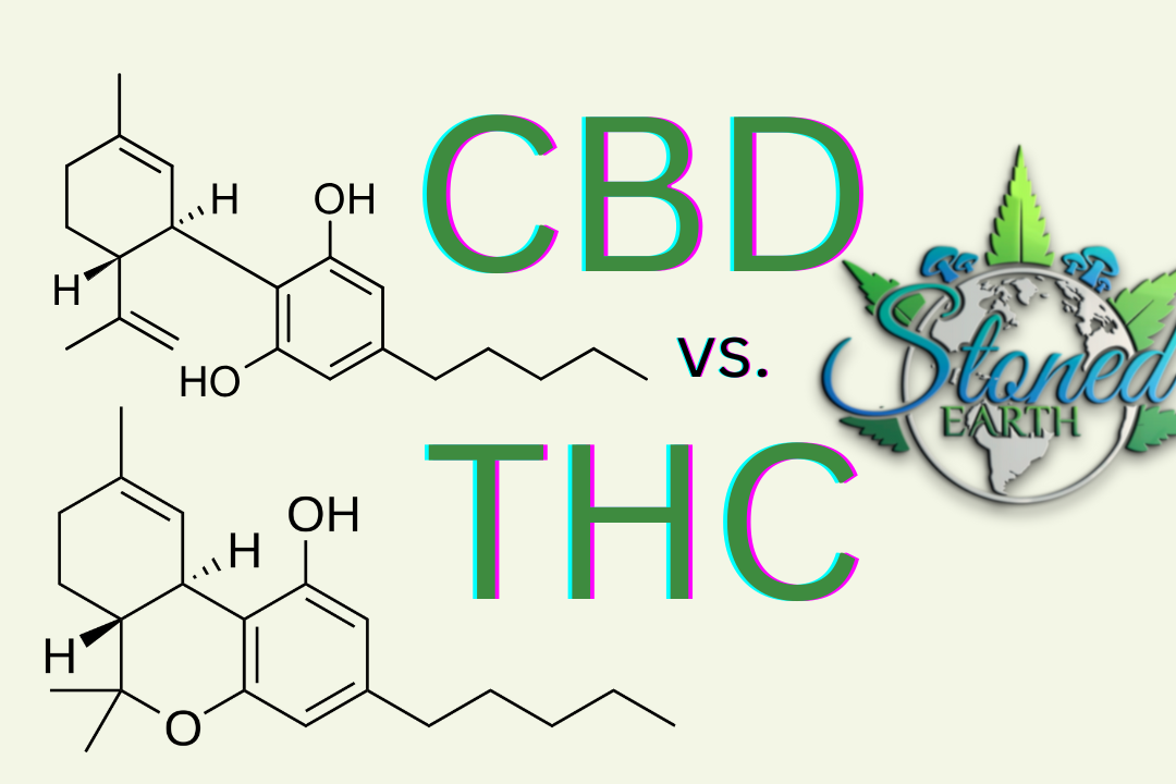 CBD vs THC Stoned Earth