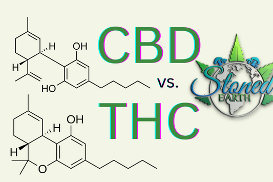 CBD vs THC Stoned Earth