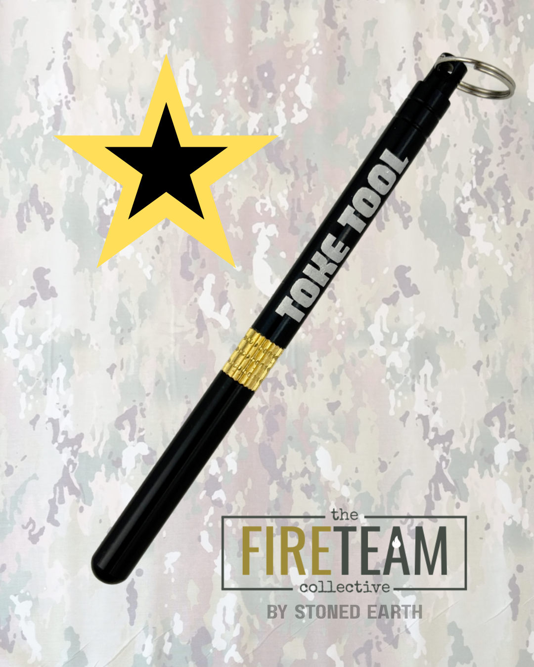 Army Edition Toke Tool - Pick, Pack, Scoop - All-in-One Keychain Accessory