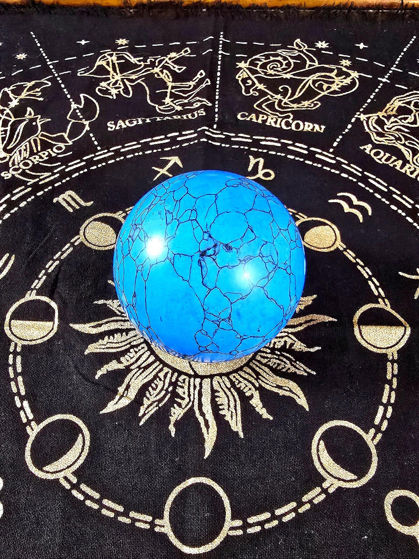Blue Turquoise Globe Gemstone