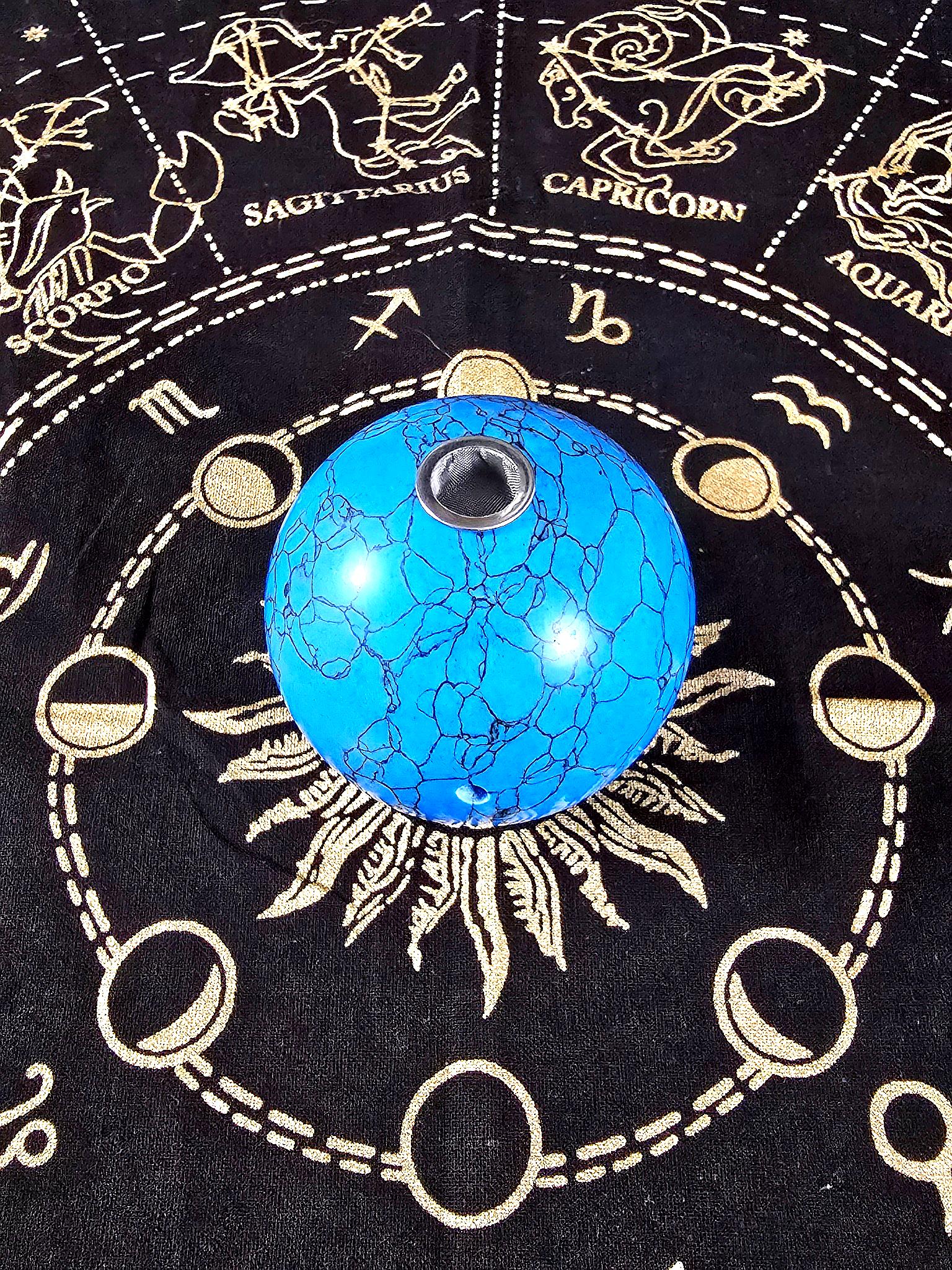 Blue Turquoise Globe Gemstone