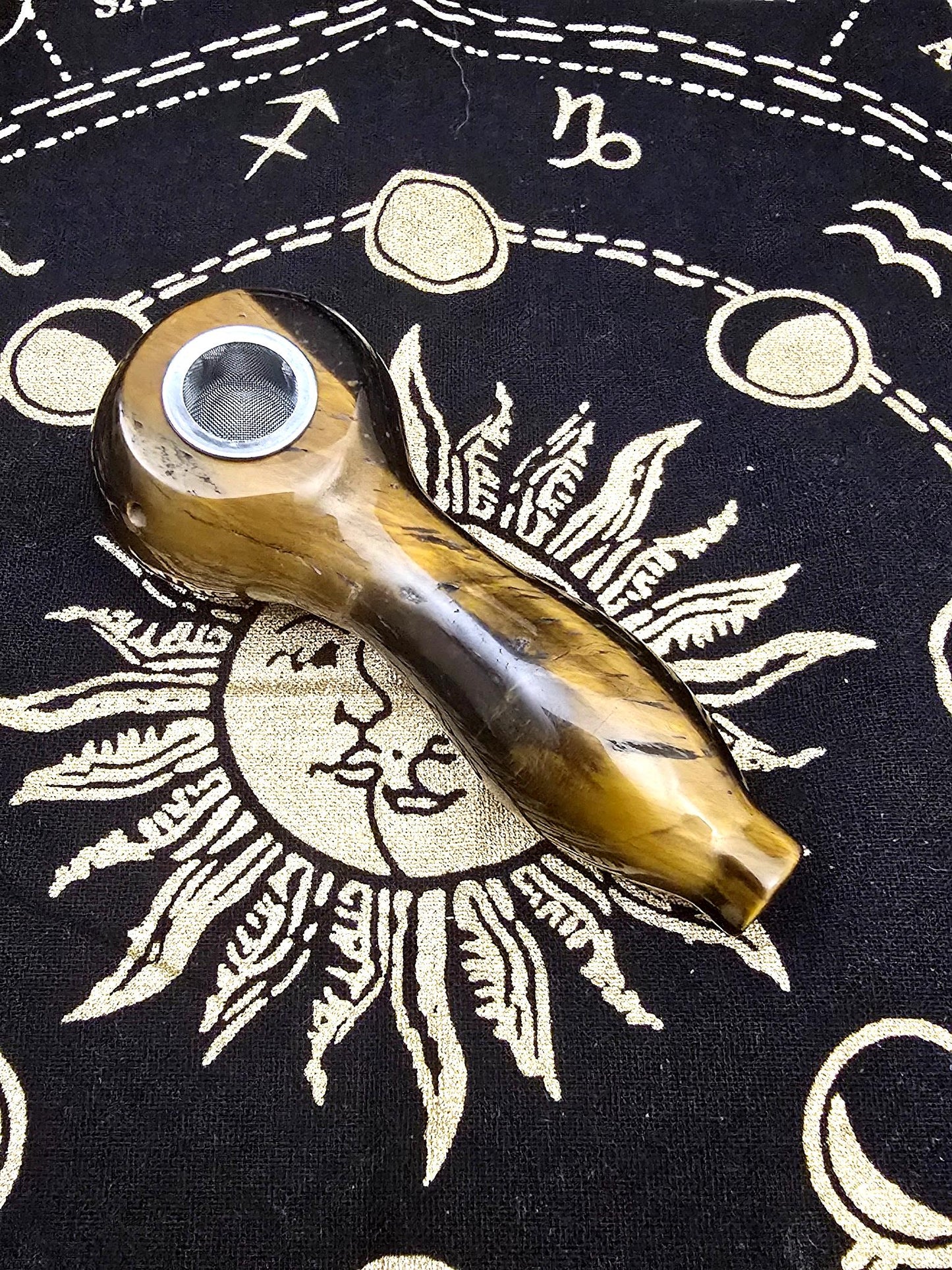 Tiger's Eye Gemstone Spoon