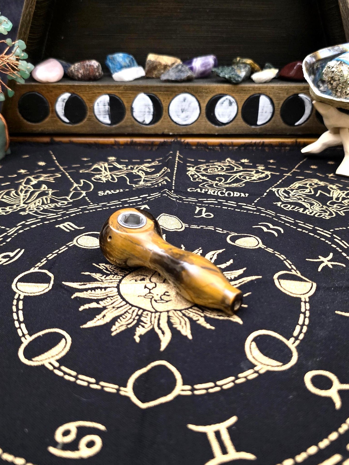 Tiger's Eye Gemstone Spoon