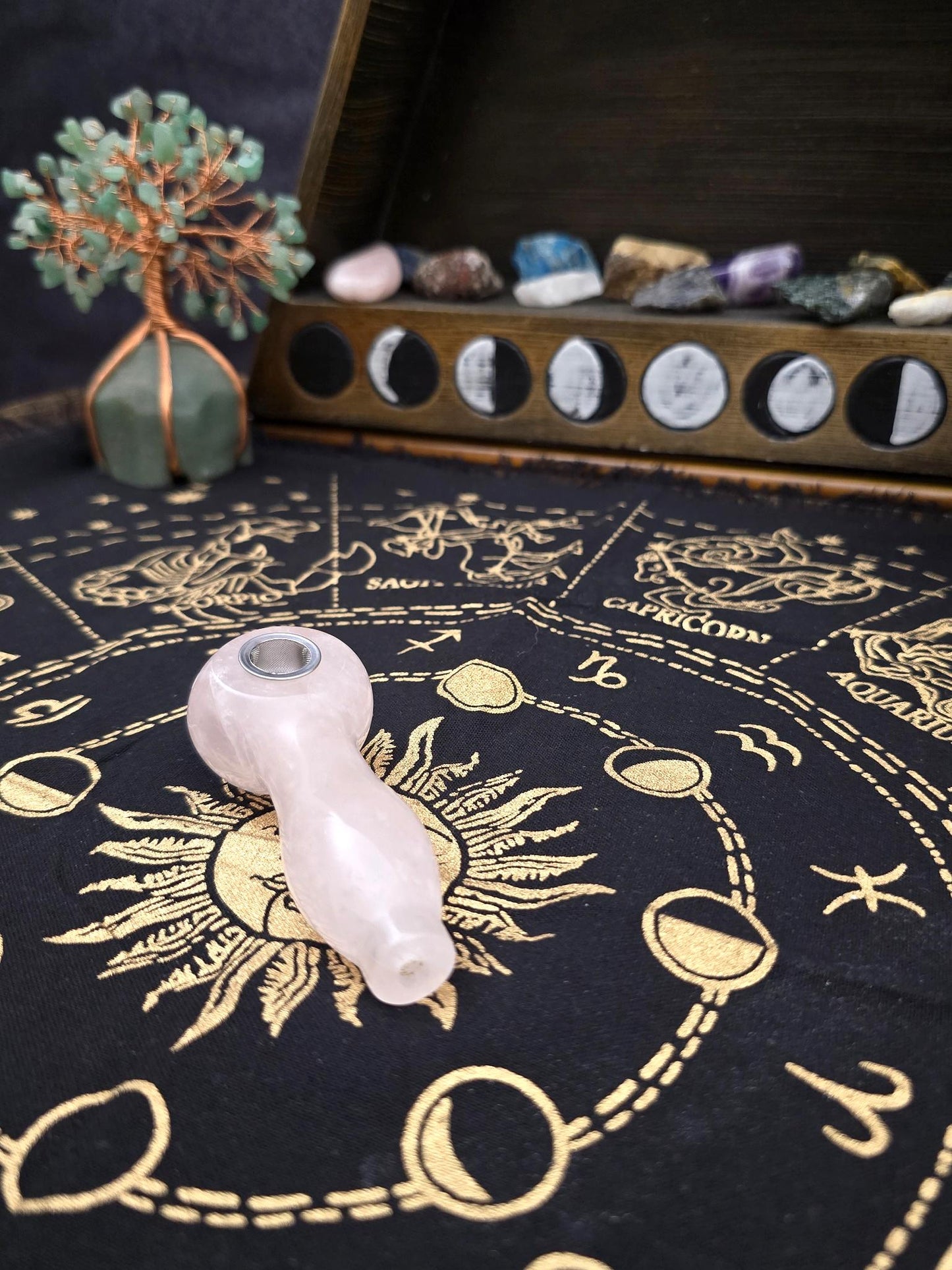 Rose Quartz Gemstone Spoon