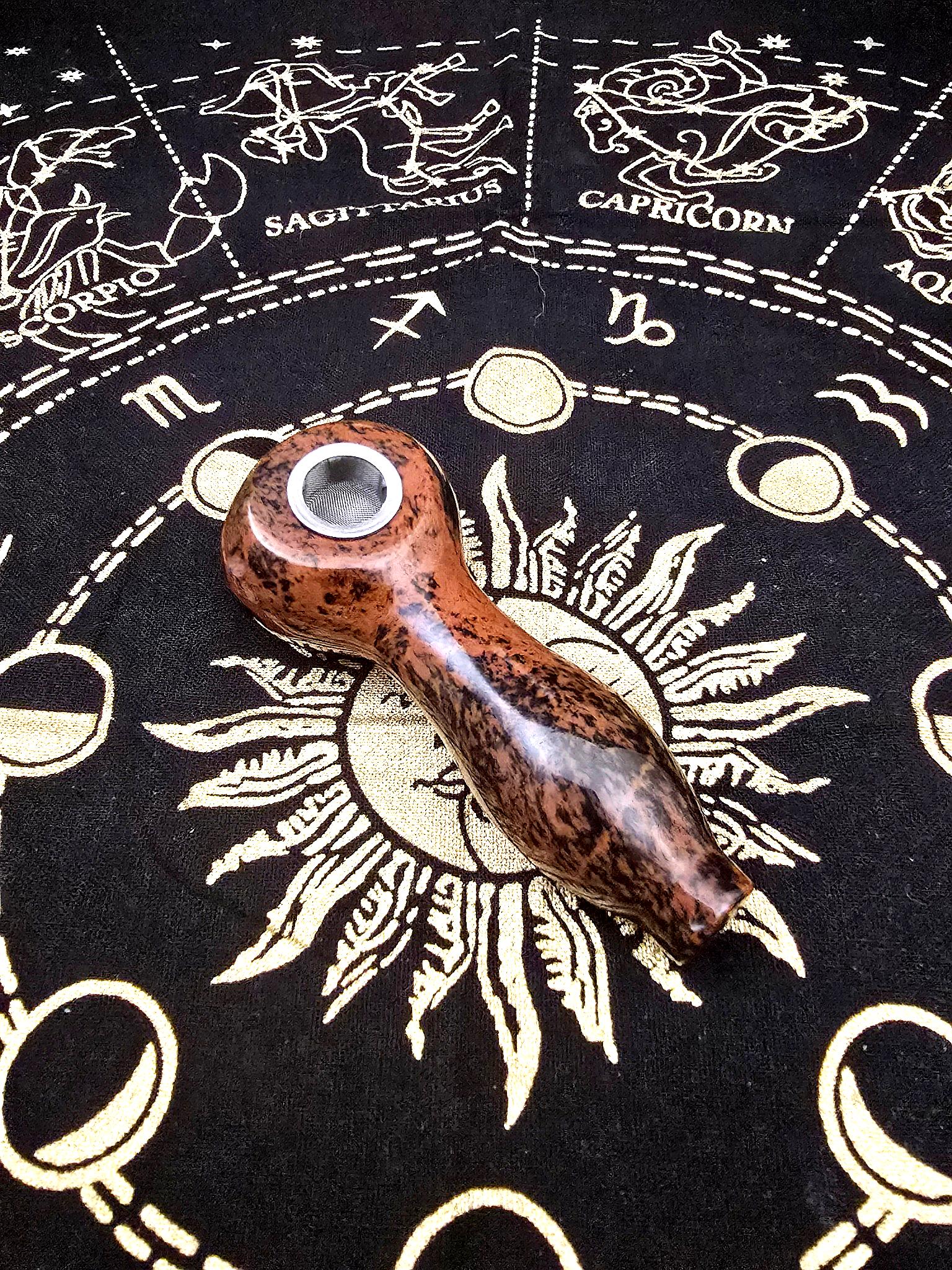 Red Obsidian Gemstone Spoon