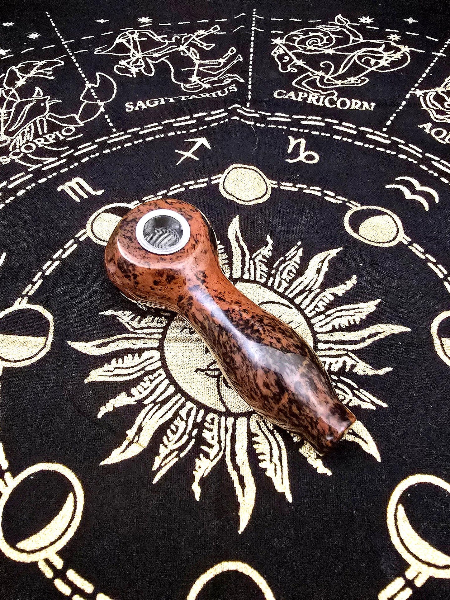 Red Obsidian Gemstone Spoon