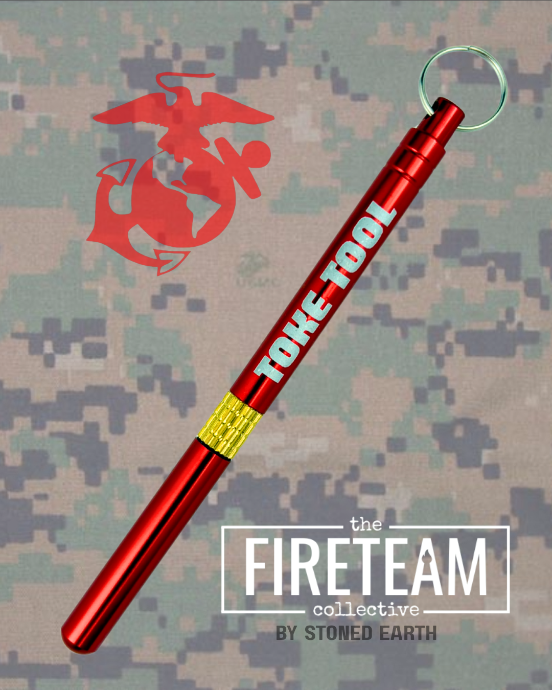 Marine Corps Edition Toke Tool - Pick, Pack, Scoop - All-in-One Keychain Accessory