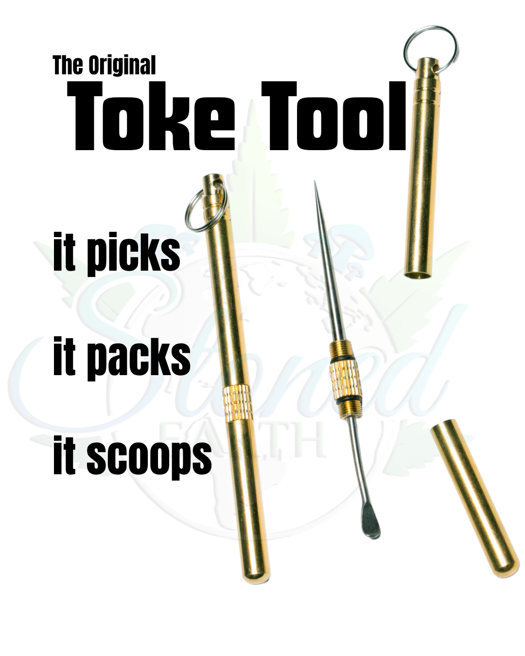 Atlanta Football Edition Toke Tool - Pick, Pack, Scoop - All-in-One Keychain Accessory