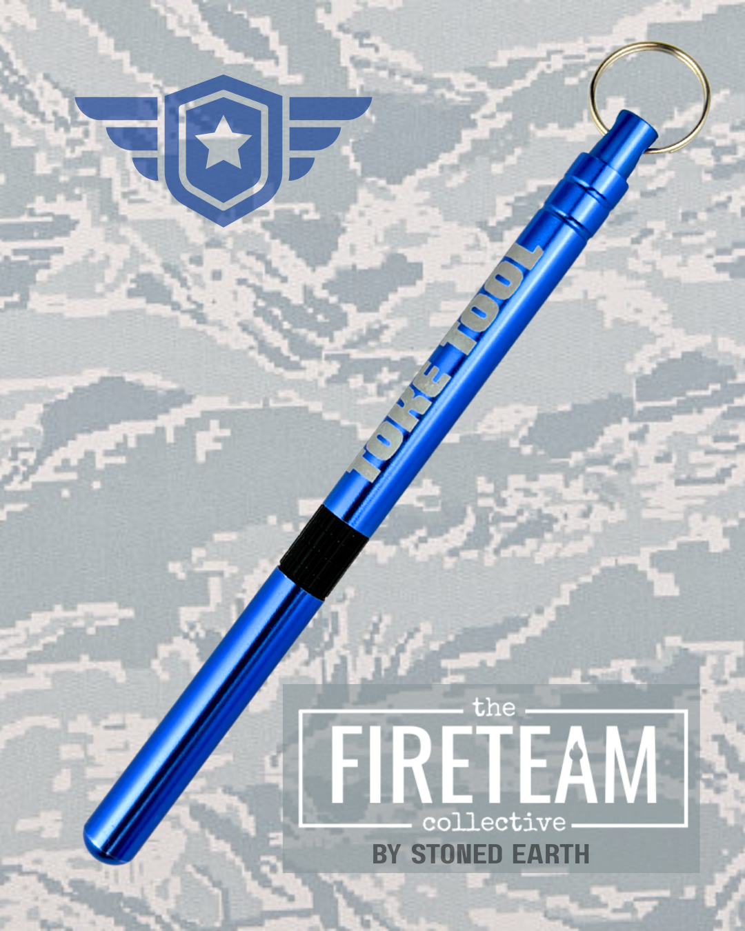 Air Force Edition Toke Tool - Pick, Pack, Scoop - All-in-One Keychain Accessory