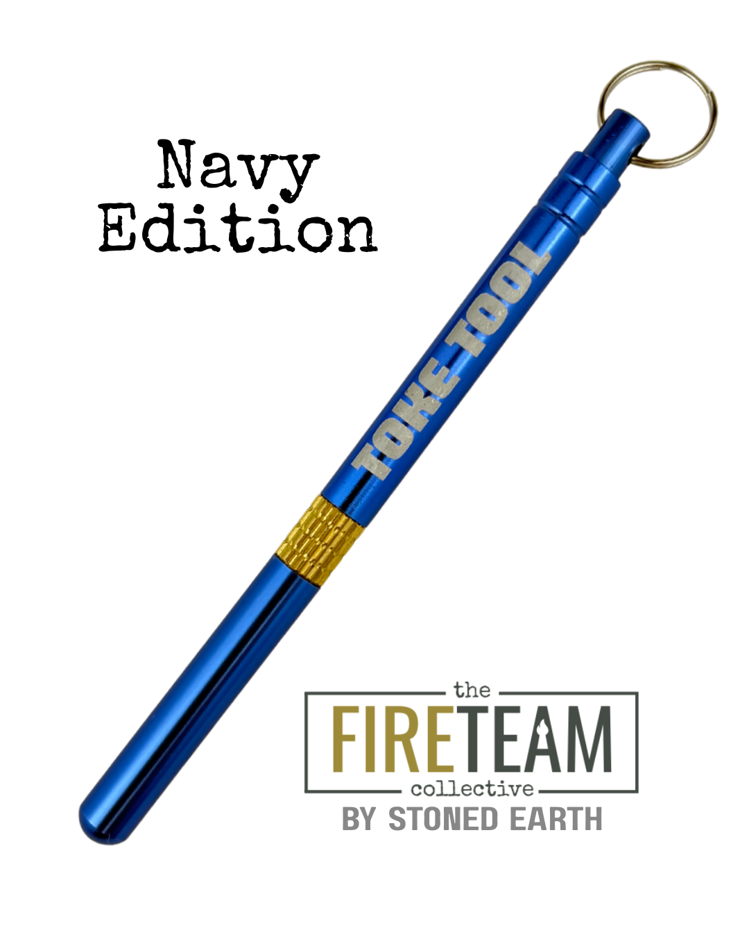 Navy Edition Toke Tool - Pick, Pack, Scoop - All-in-One Keychain Accessory