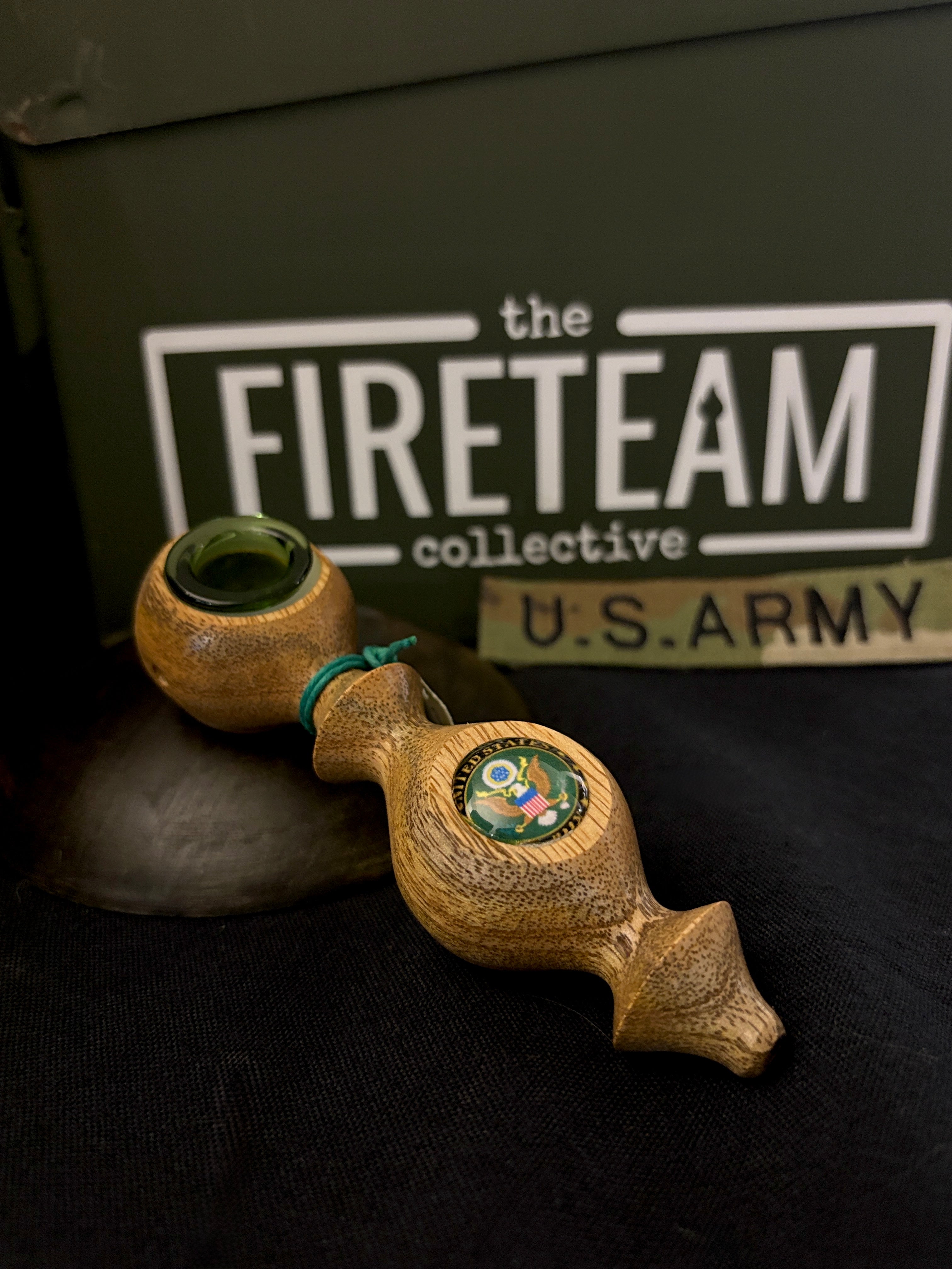 Army Edition -  5.5" Handcrafted Figured Mango Wood Piece - The Fireteam Collective