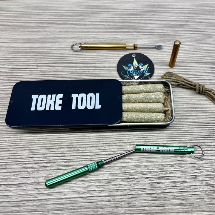 The Toke Tool - OG Brass, Black, Green, Blue, Pink, or Red