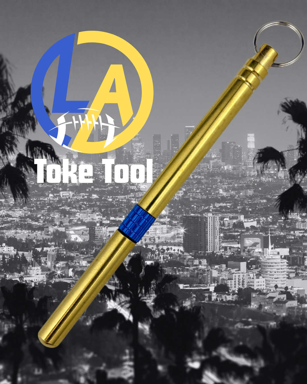 Los Angeles Football Edition Toke Tool - Pick, Pack, Scoop - All-in-One Keychain Accessory