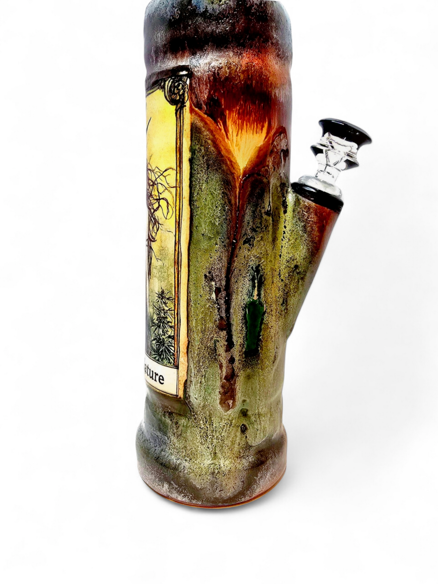 Green Legalize Nature Ceramic Bong - Lady Liberty Stoned Earth x Berkshire