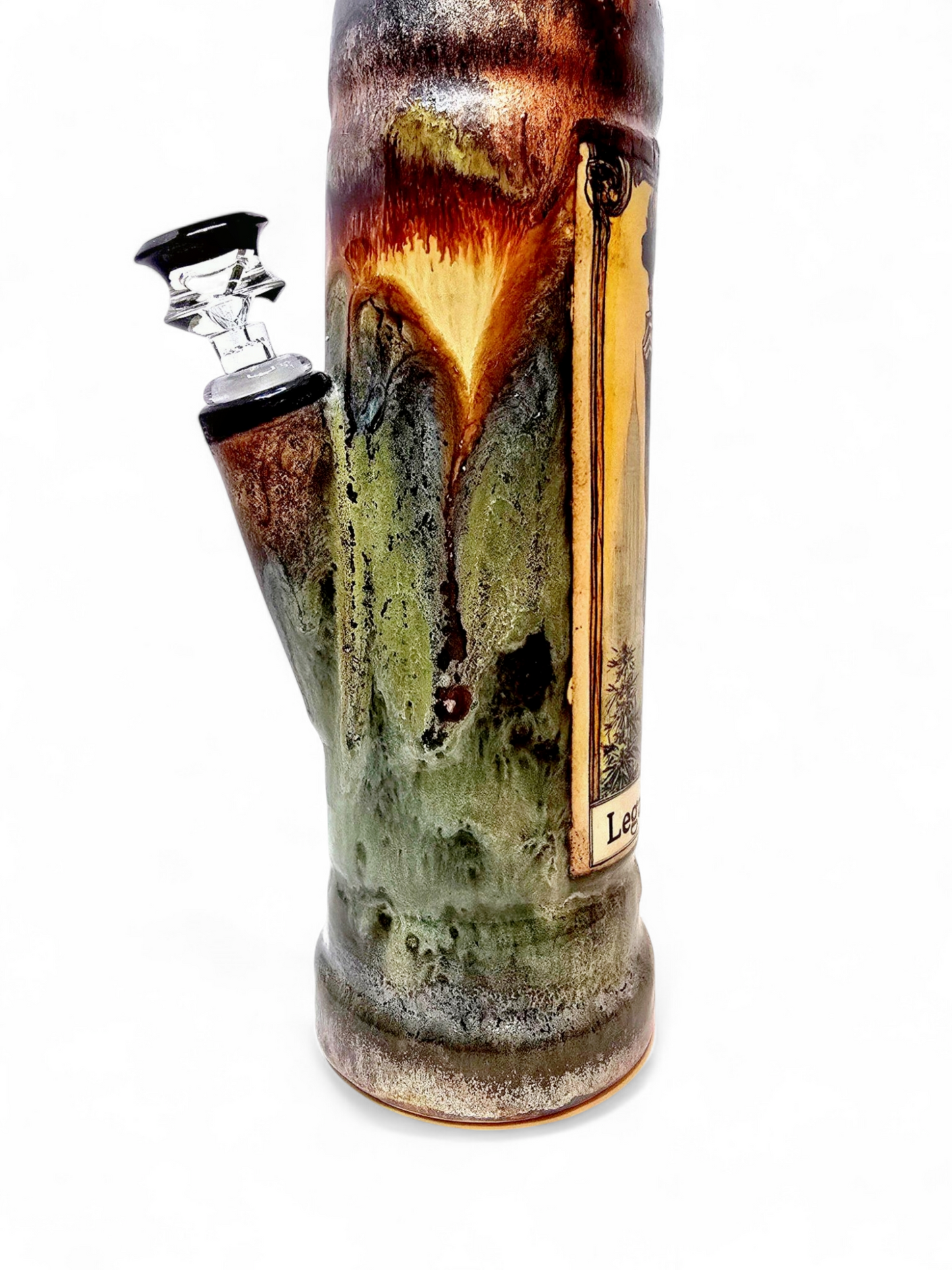 Green Legalize Nature Ceramic Bong - Lady Liberty Stoned Earth x Berkshire