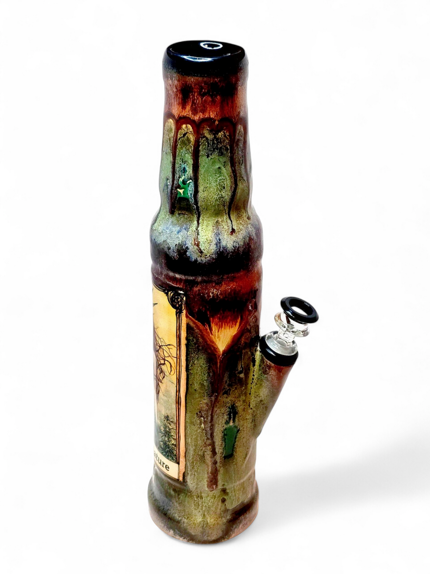 Green Legalize Nature Ceramic Bong - Lady Liberty Stoned Earth x Berkshire