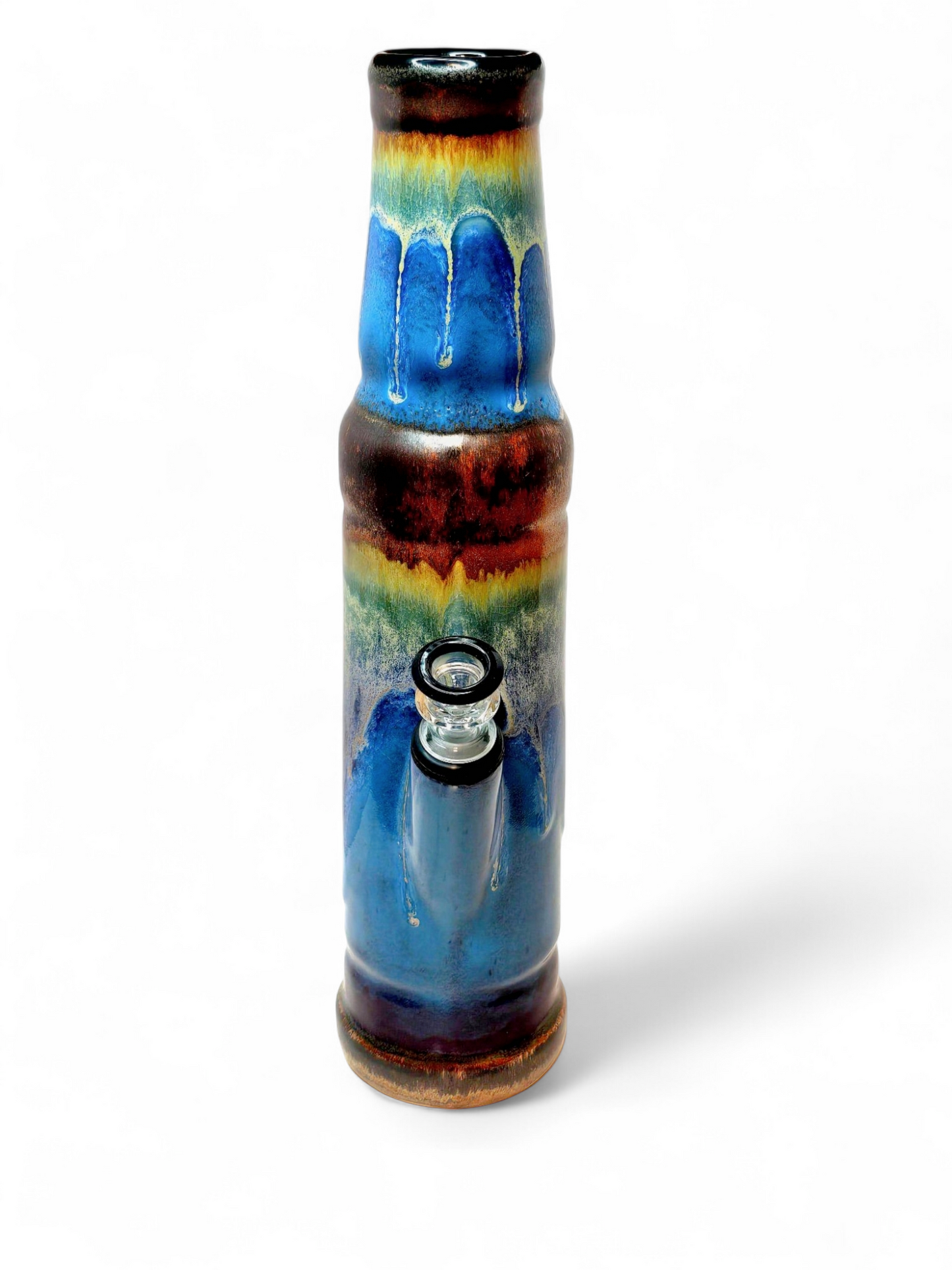 Blue Legalize Nature Ceramic Bong - Lady Liberty Stoned Earth x BerkshireBongs