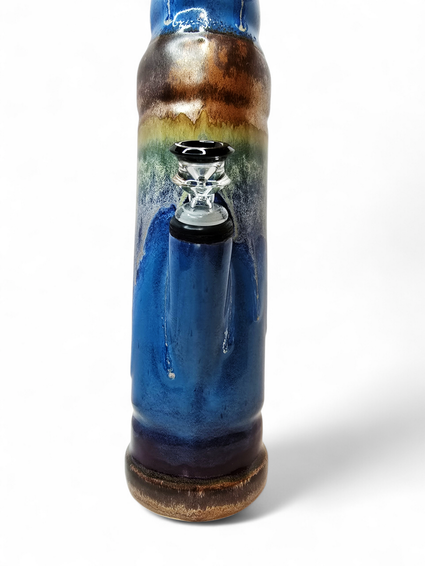 Blue Legalize Nature Ceramic Bong - Lady Liberty Stoned Earth x BerkshireBongs