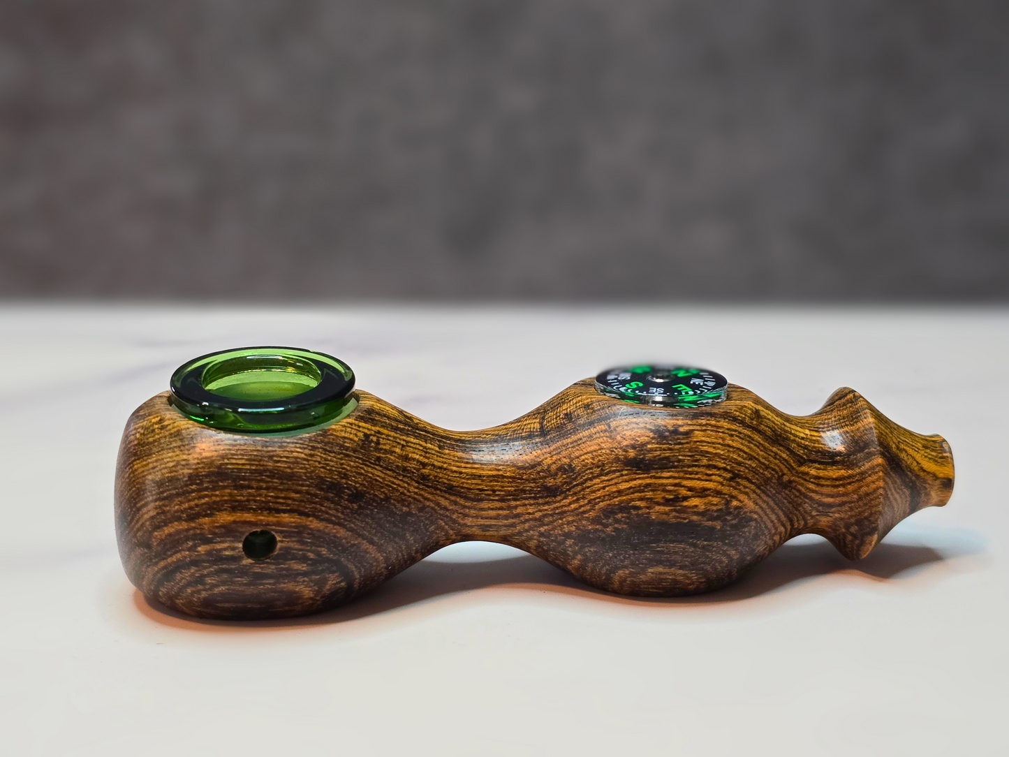 Brazilian Bocote Wooden Compass Piece