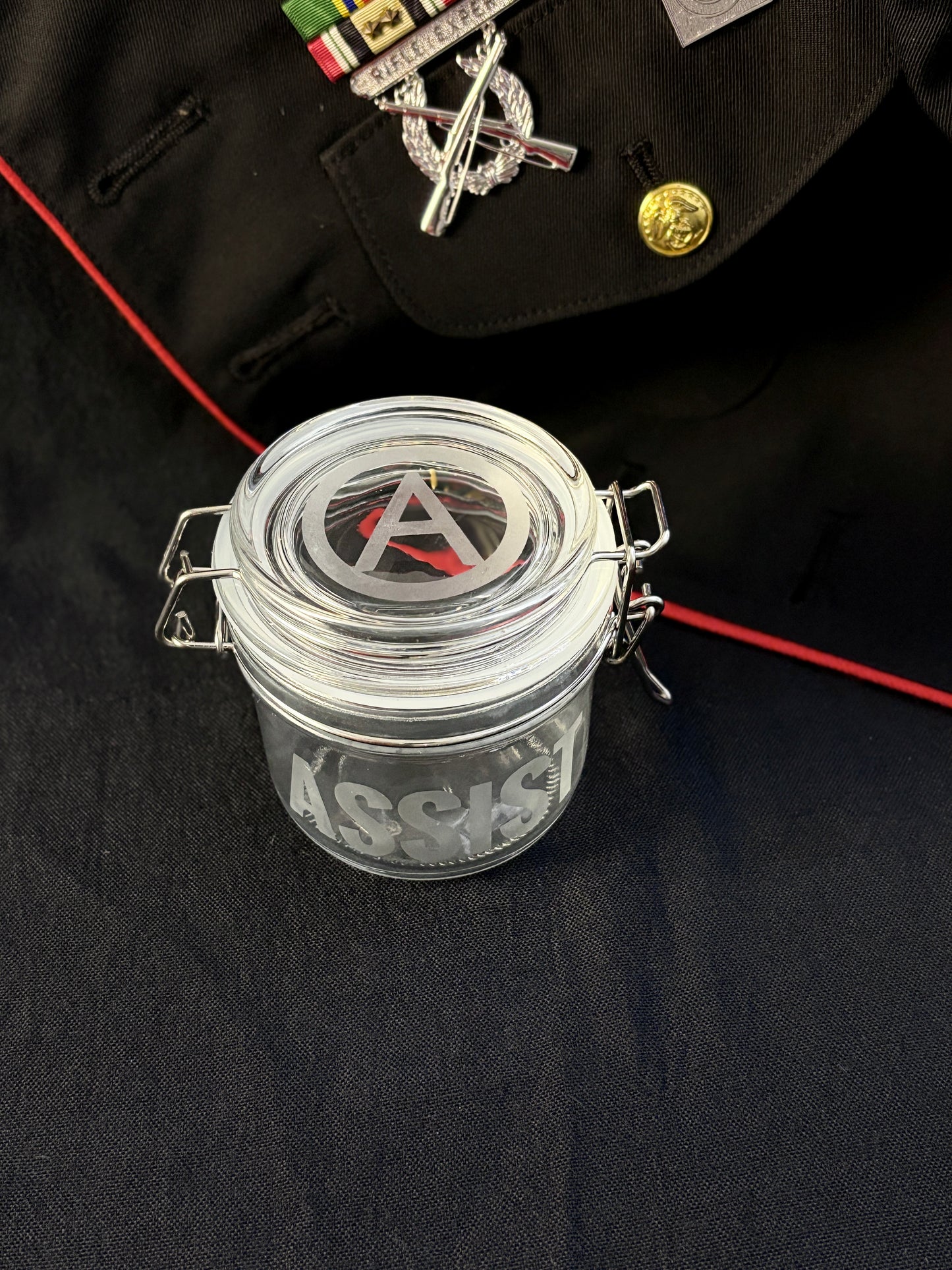 4-Pc Jar Set - Ready-Team-Fire-Assist Fireteam Stash Jars, 7oz