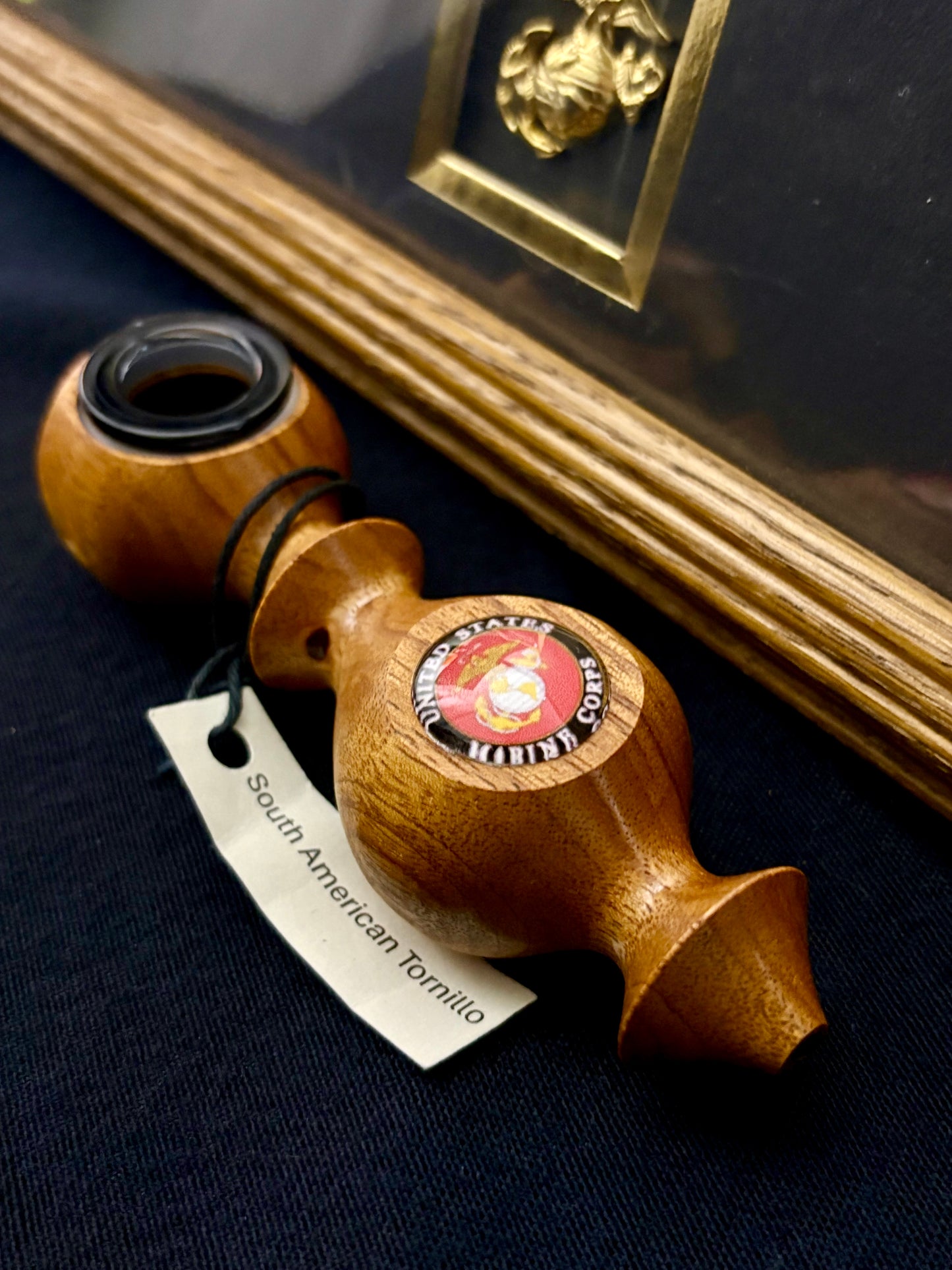 Marine Corps Edition II -  5.5" Handcrafted South American Tornillo Wood Piece - The Fireteam Collective