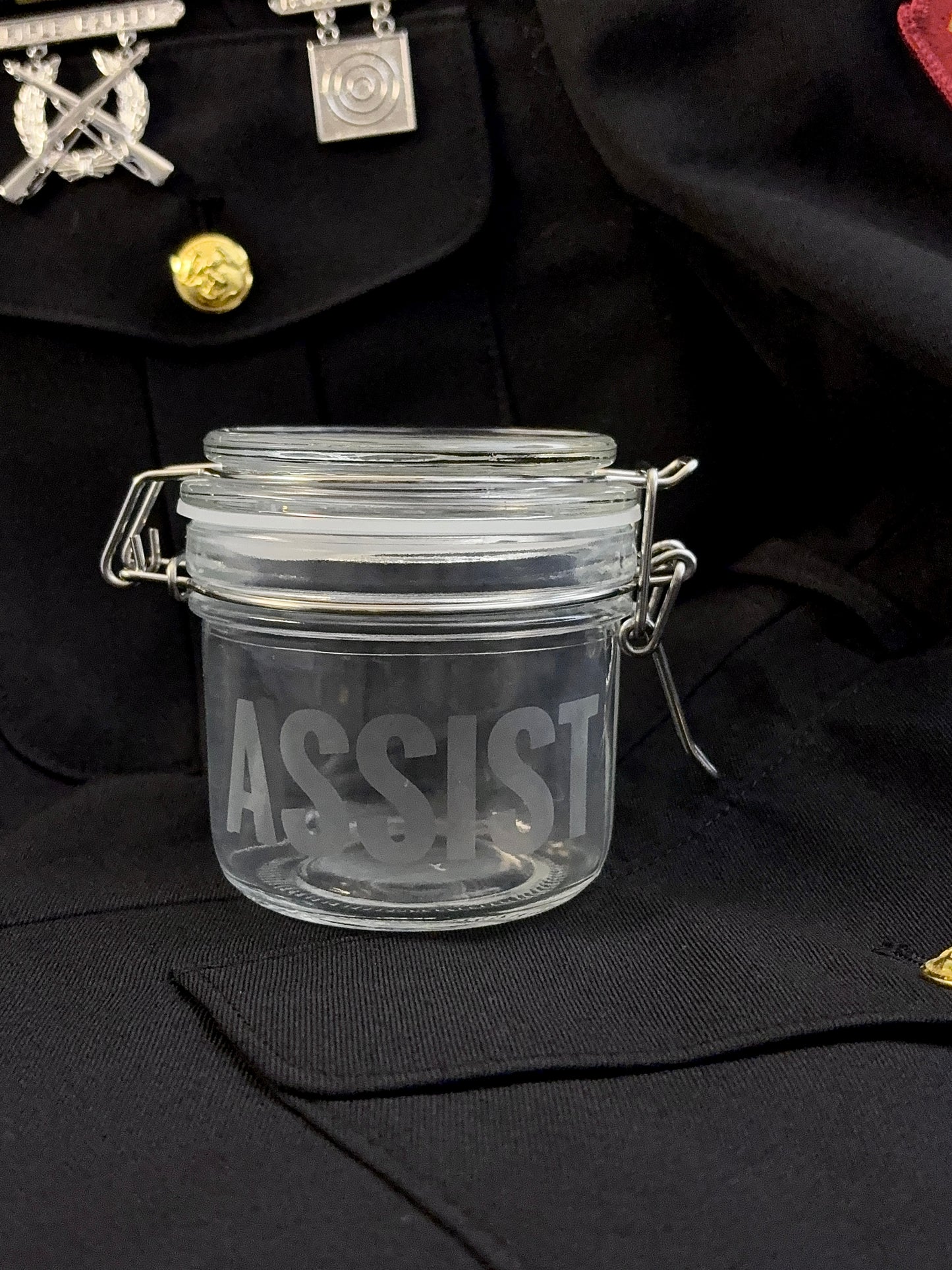 4-Pc Jar Set - Ready-Team-Fire-Assist Fireteam Stash Jars, 7oz