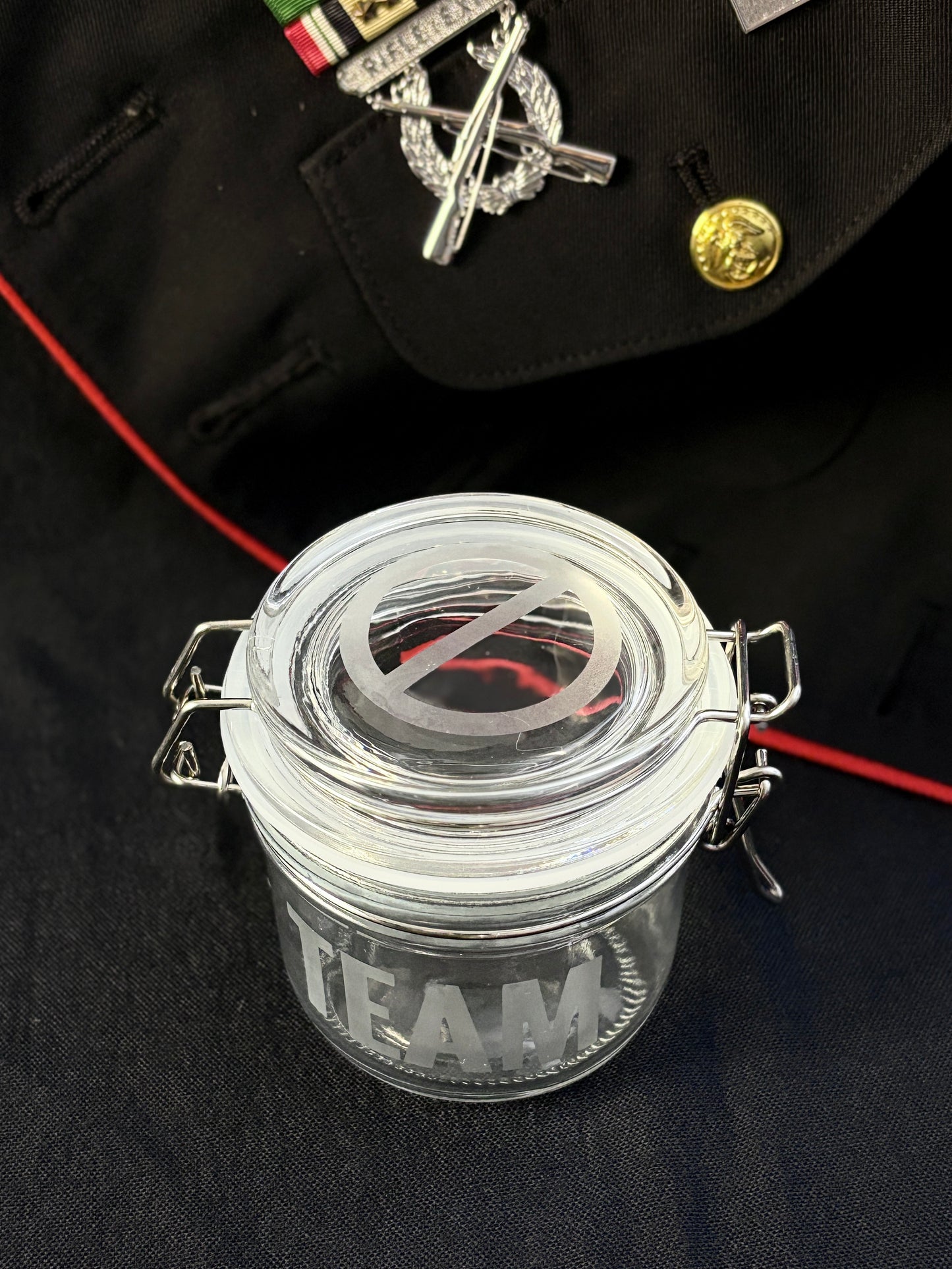 4-Pc Jar Set - Ready-Team-Fire-Assist Fireteam Stash Jars, 7oz