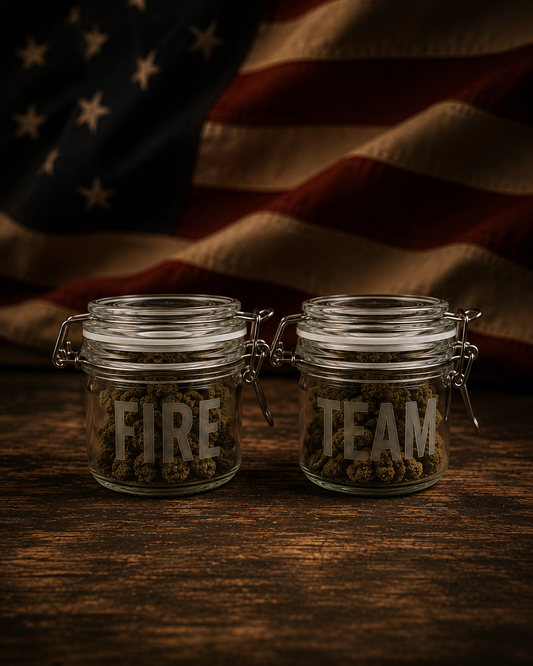 2-pc Fire-Team Stash Jar Set, 7oz