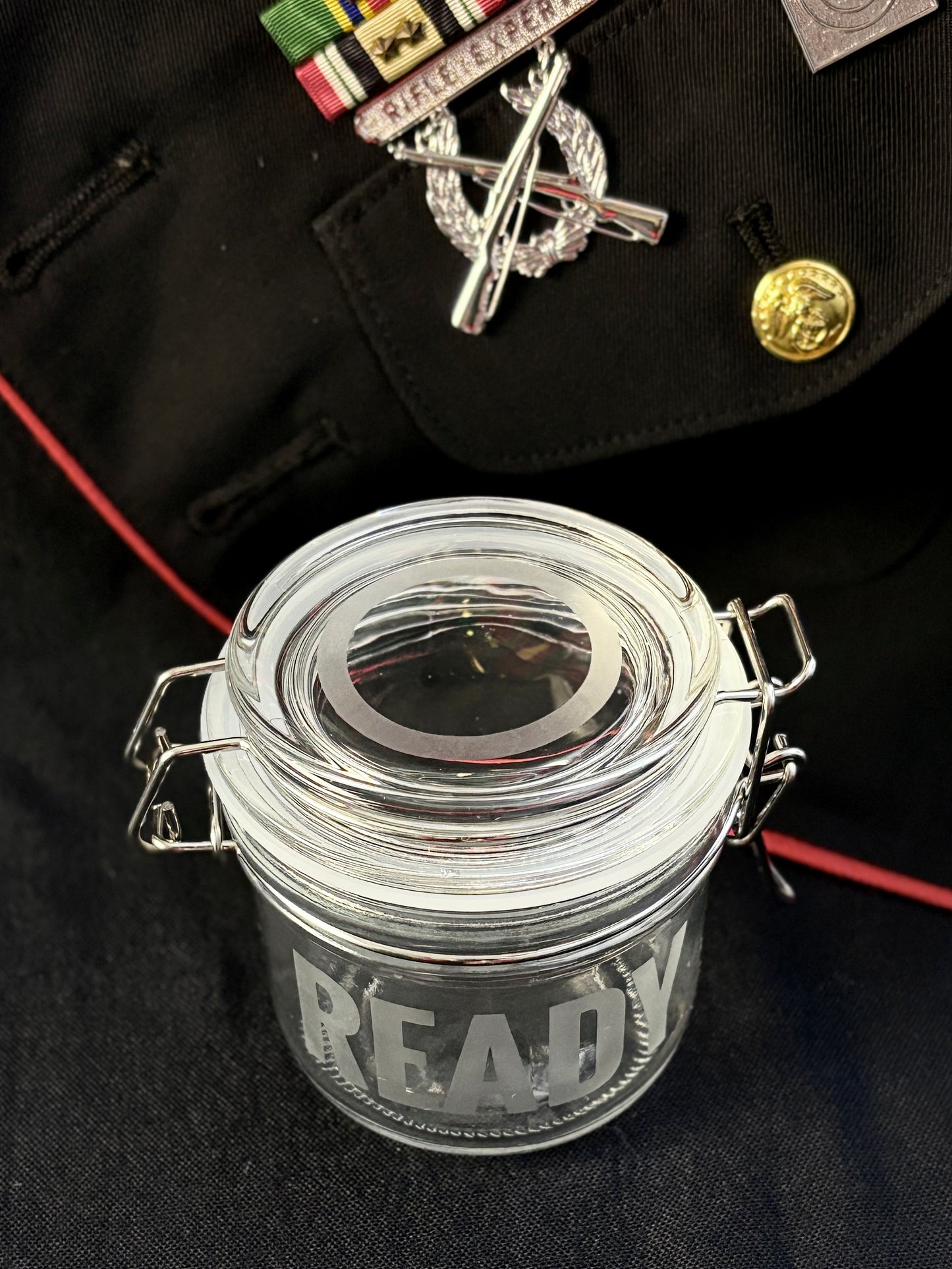 4-Pc Jar Set - Ready-Team-Fire-Assist Fireteam Stash Jars, 7oz