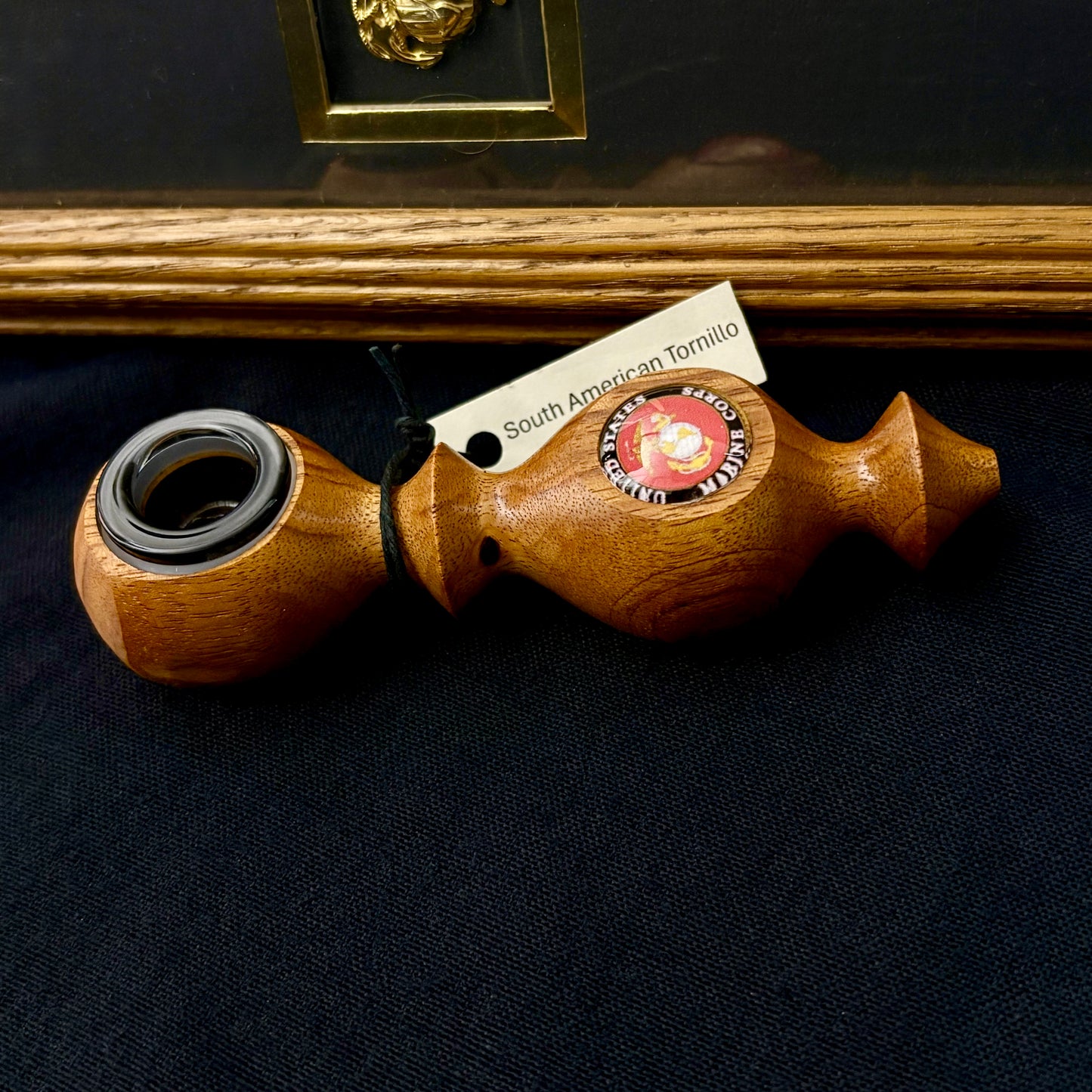 Marine Corps Edition II -  5.5" Handcrafted South American Tornillo Wood Piece - The Fireteam Collective