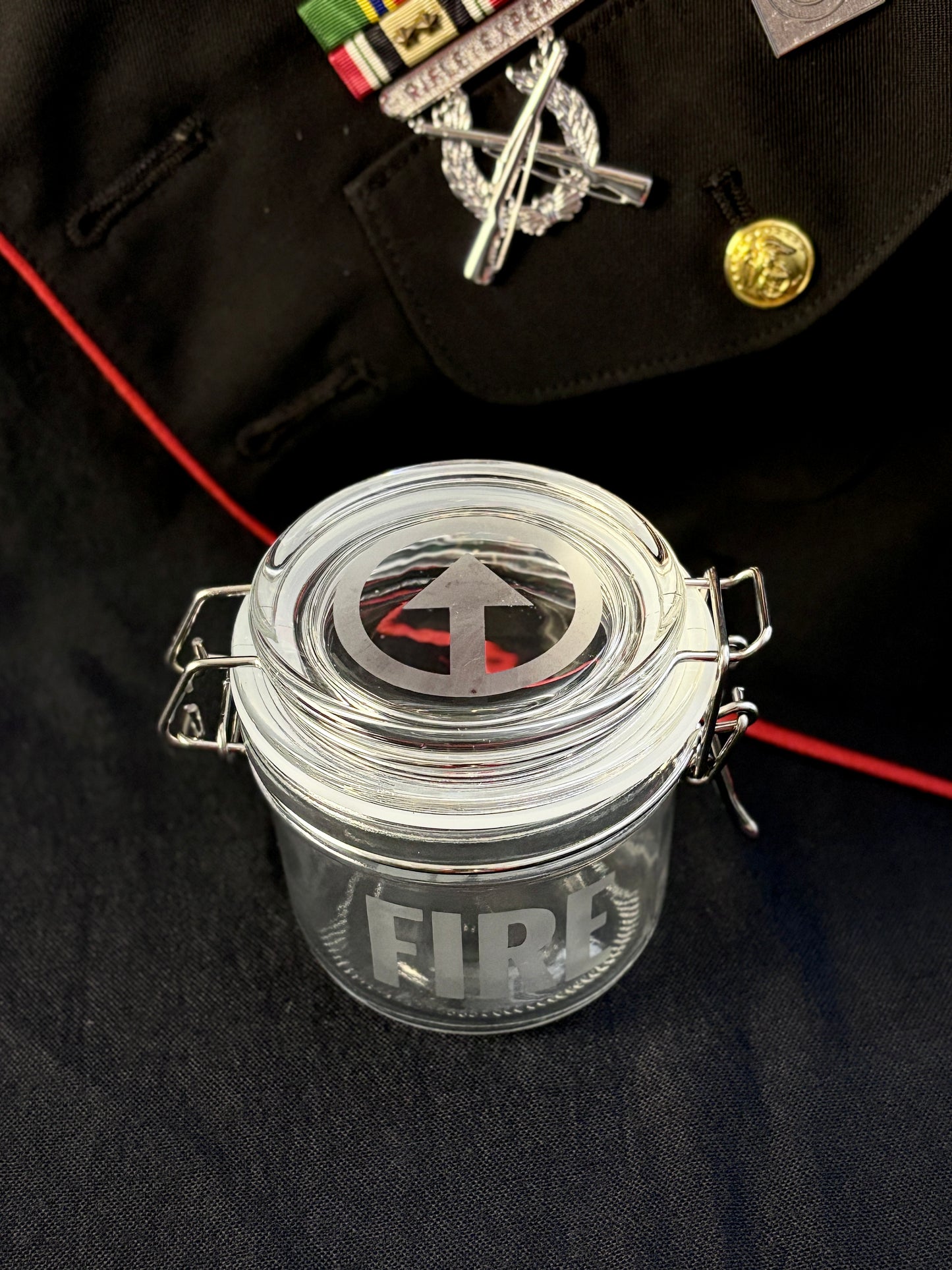 4-Pc Jar Set - Ready-Team-Fire-Assist Fireteam Stash Jars, 7oz