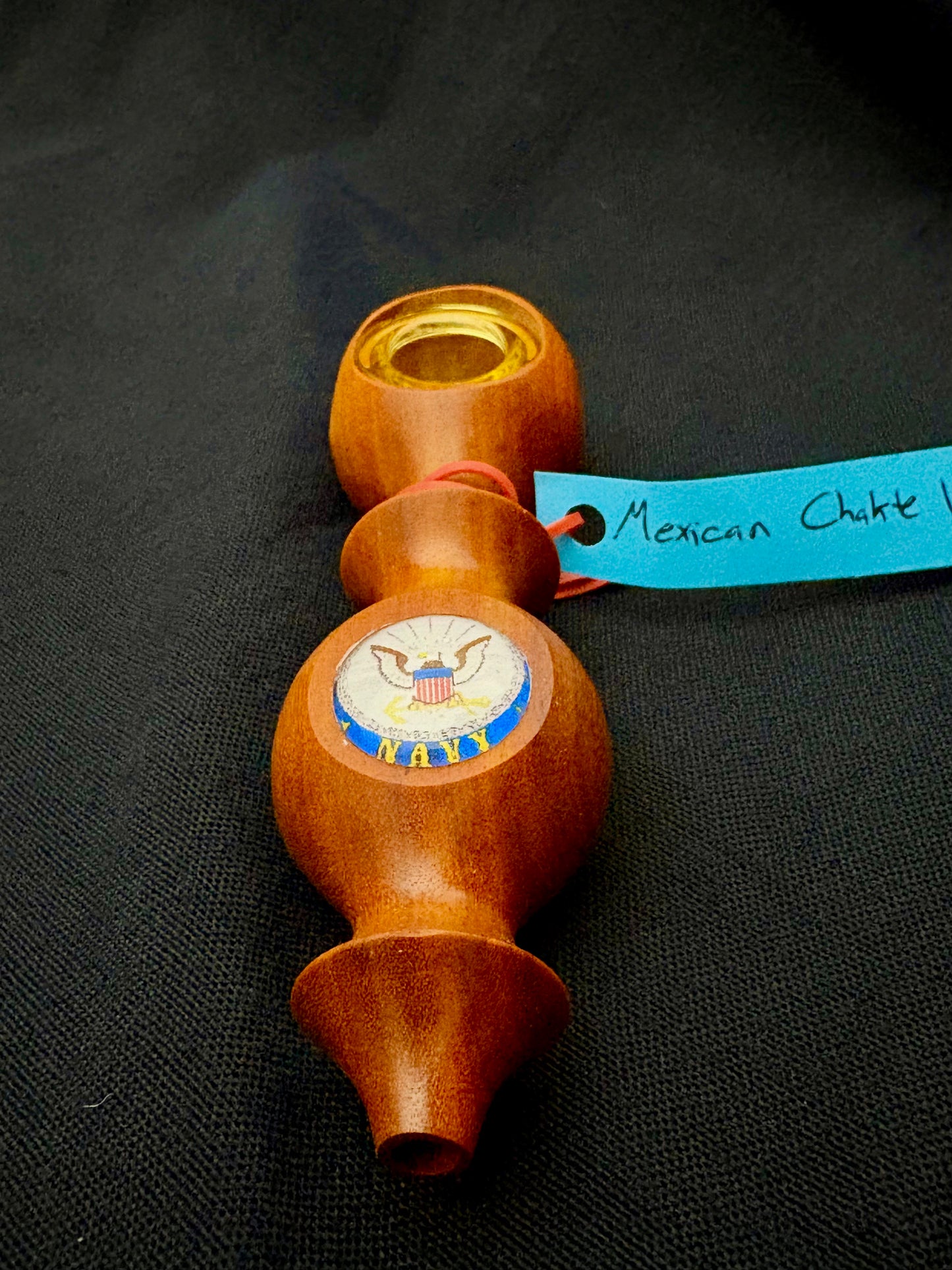 Navy Edition -  5.5" Handcrafted Chakte Viga Wood Piece - The Fireteam Collective
