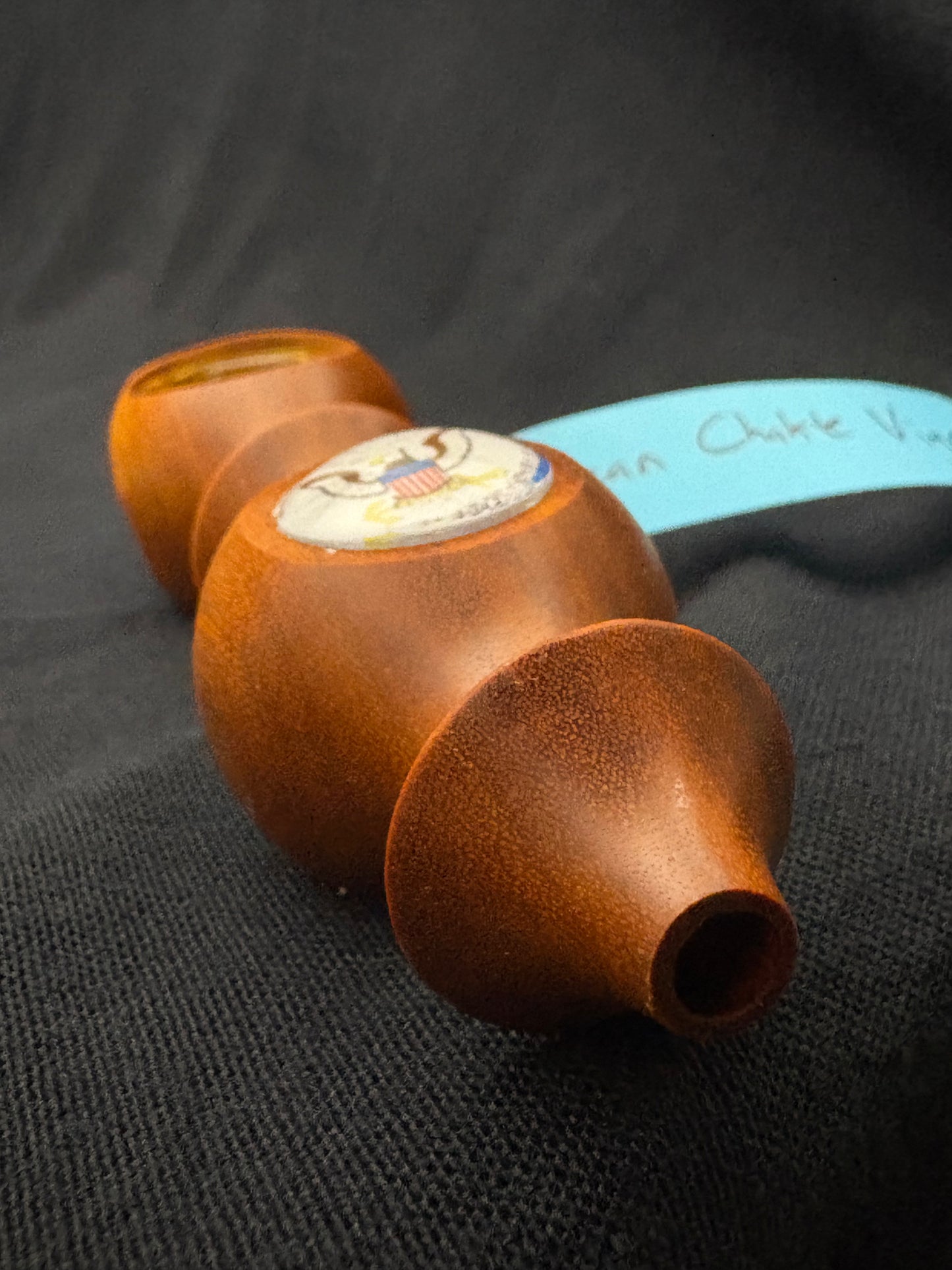 Navy Edition -  5.5" Handcrafted Chakte Viga Wood Piece - The Fireteam Collective
