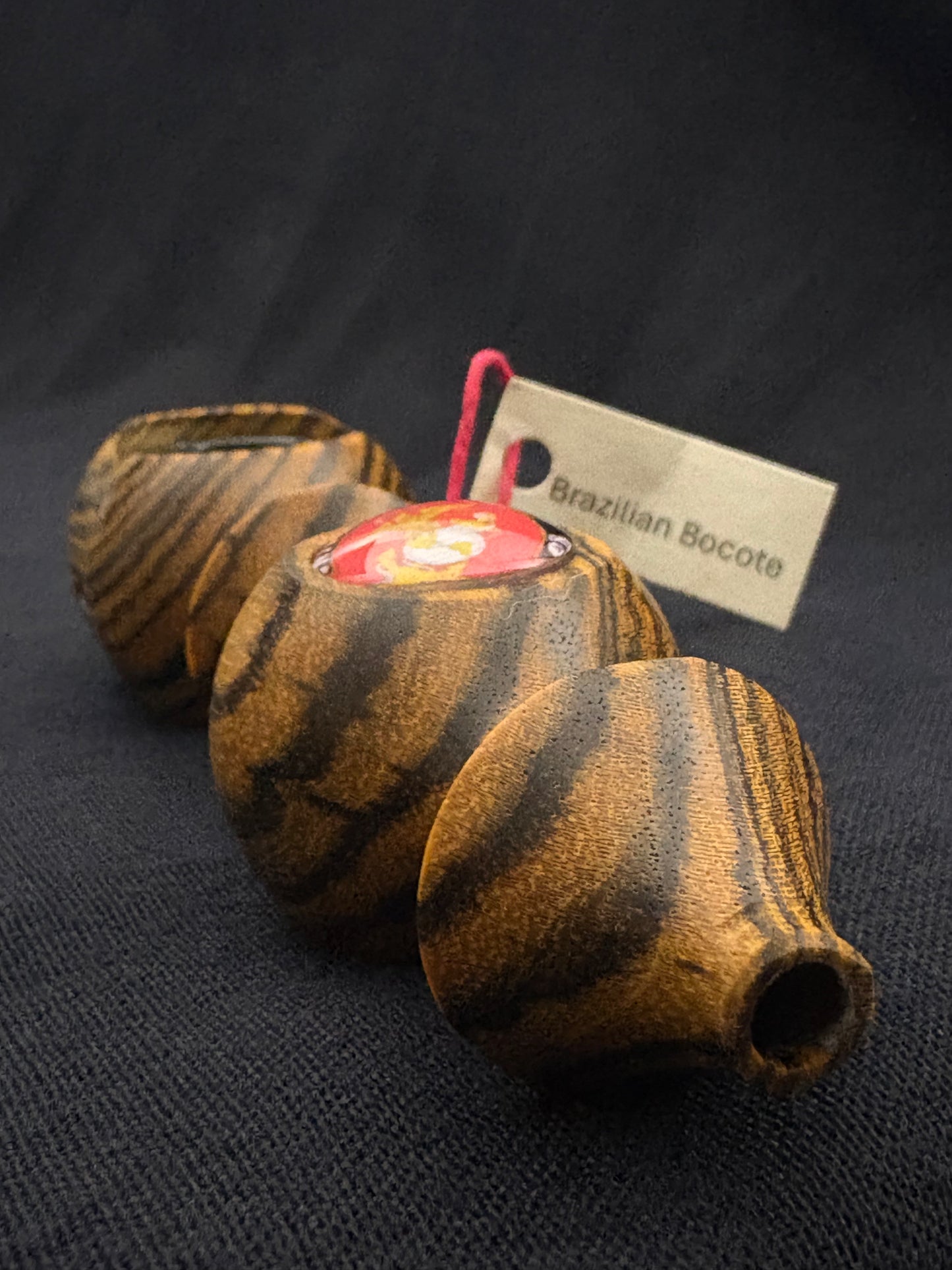Marine Corps Edition -  5.5" Handcrafted Brazilian Bocote Wood Piece - The Fireteam Collective