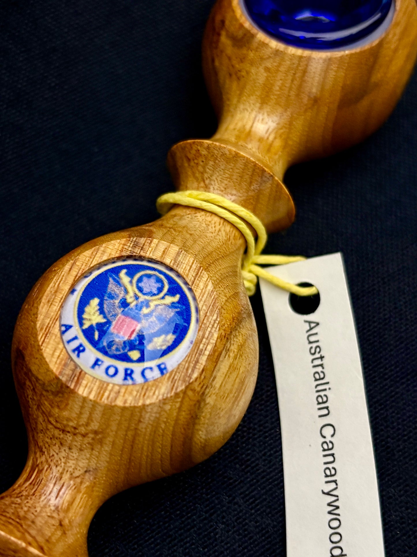 Air Force Edition -  5.5" Handcrafted Canarywood Wood Piece - The Fireteam Collective