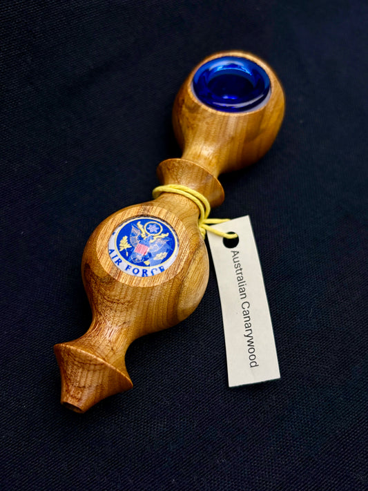 Air Force Edition -  5.5" Handcrafted Canarywood Wood Piece - The Fireteam Collective