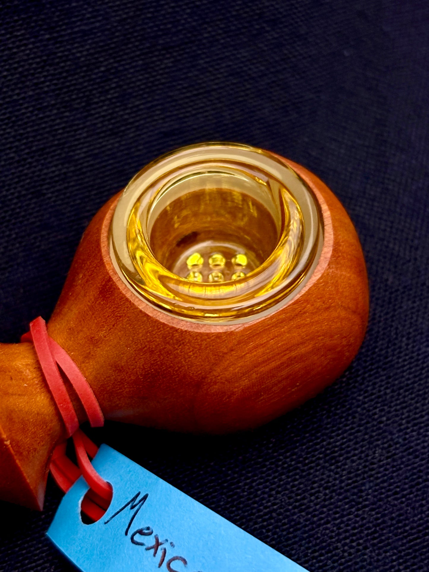 Navy Edition -  5.5" Handcrafted Chakte Viga Wood Piece - The Fireteam Collective