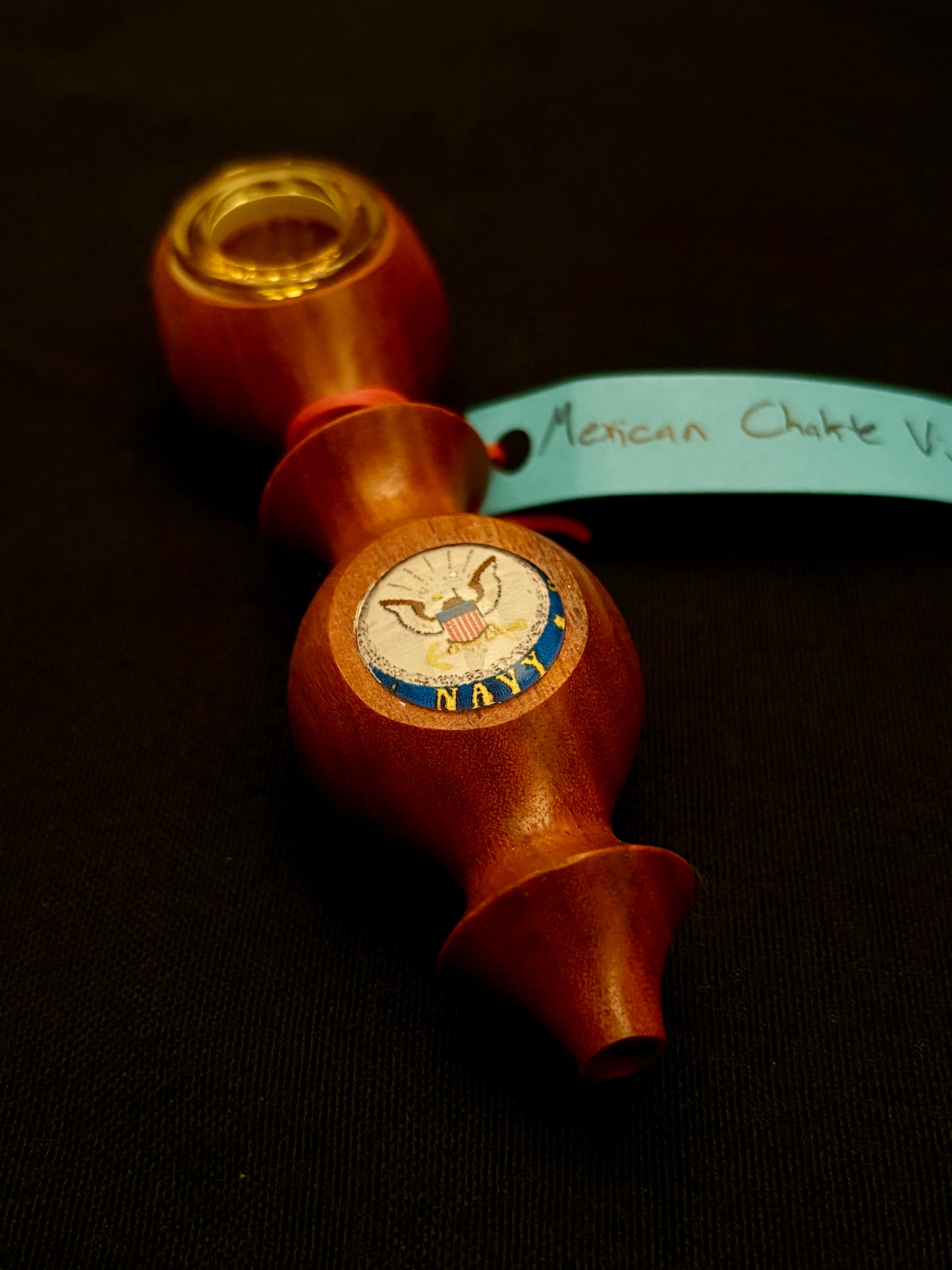 Navy Edition -  5.5" Handcrafted Chakte Viga Wood Piece - The Fireteam Collective
