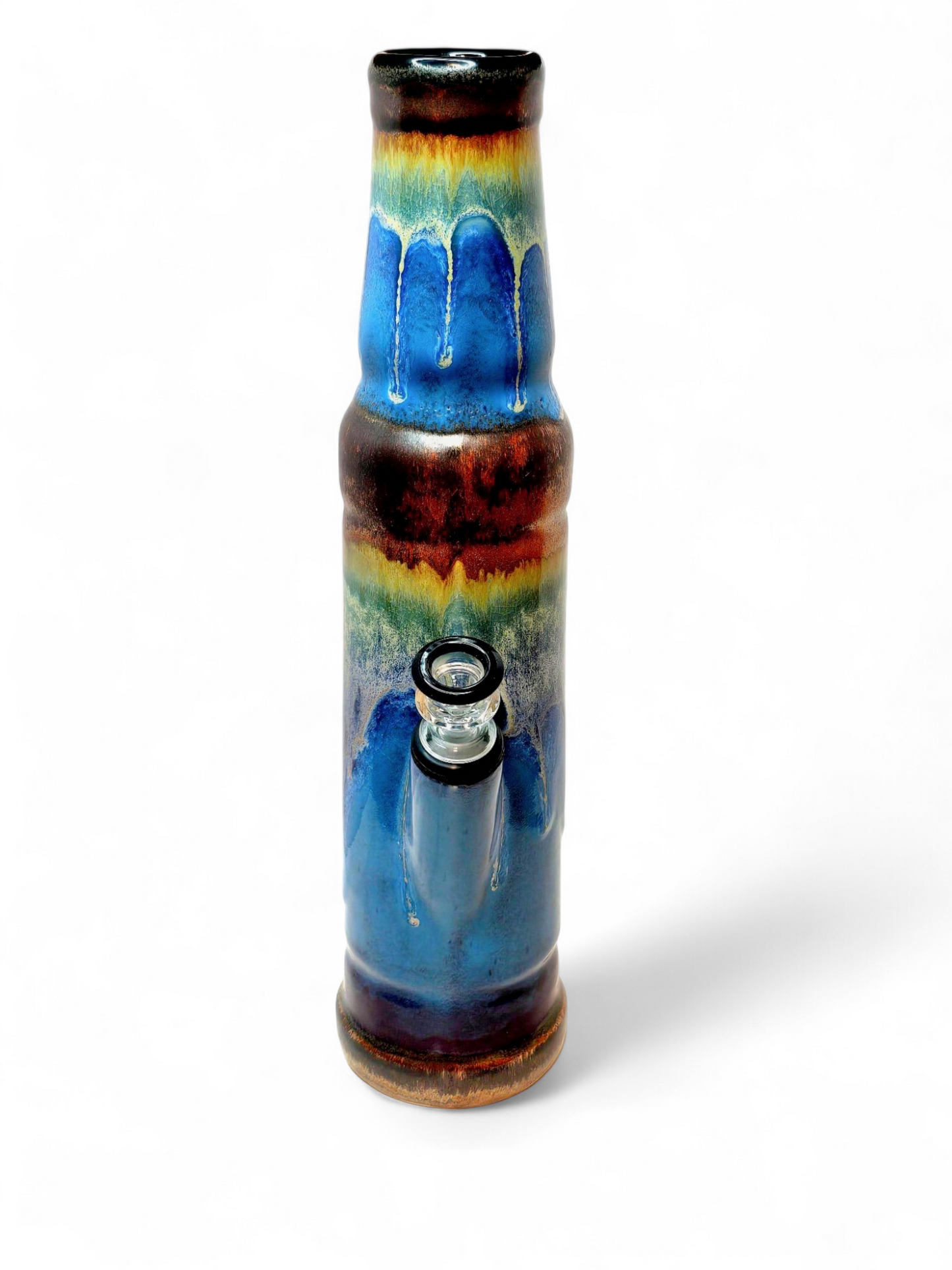 Blue Legalize Nature Ceramic Bong - Lady Liberty Stoned Earth x Berkshire Bongs