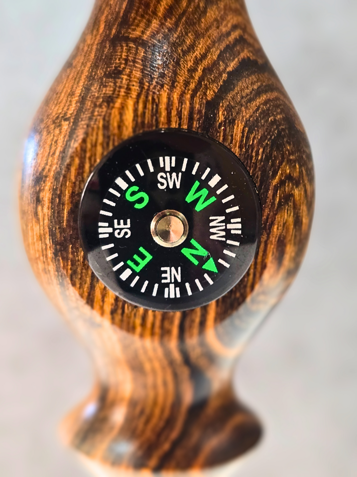 Brazilian Bocote Wooden Compass Pipe