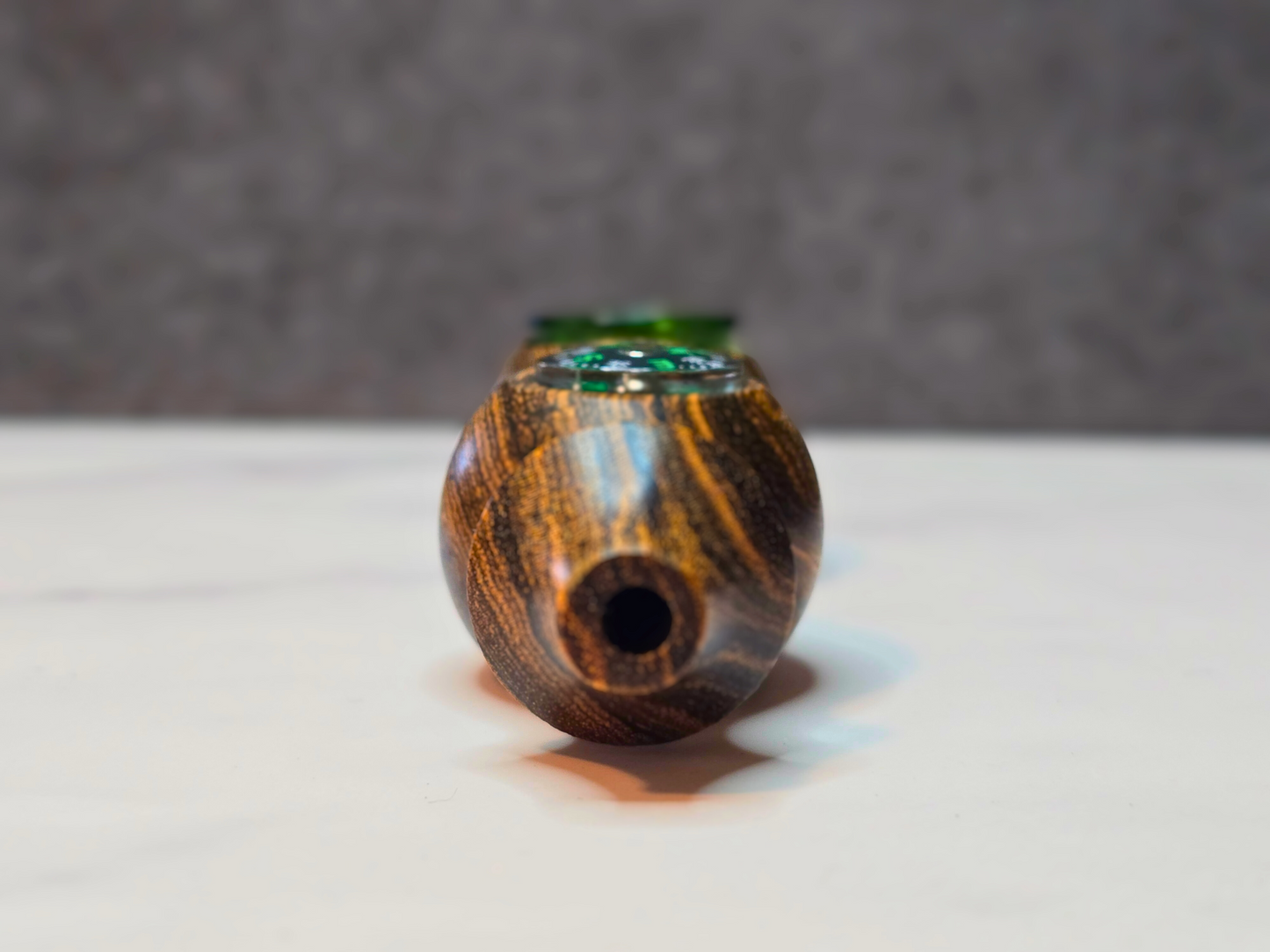 Brazilian Bocote Wooden Compass Pipe