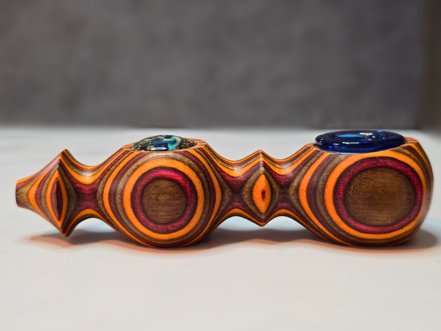 Maine Spectra-Birch Shroom-Inspired Wood Pipe