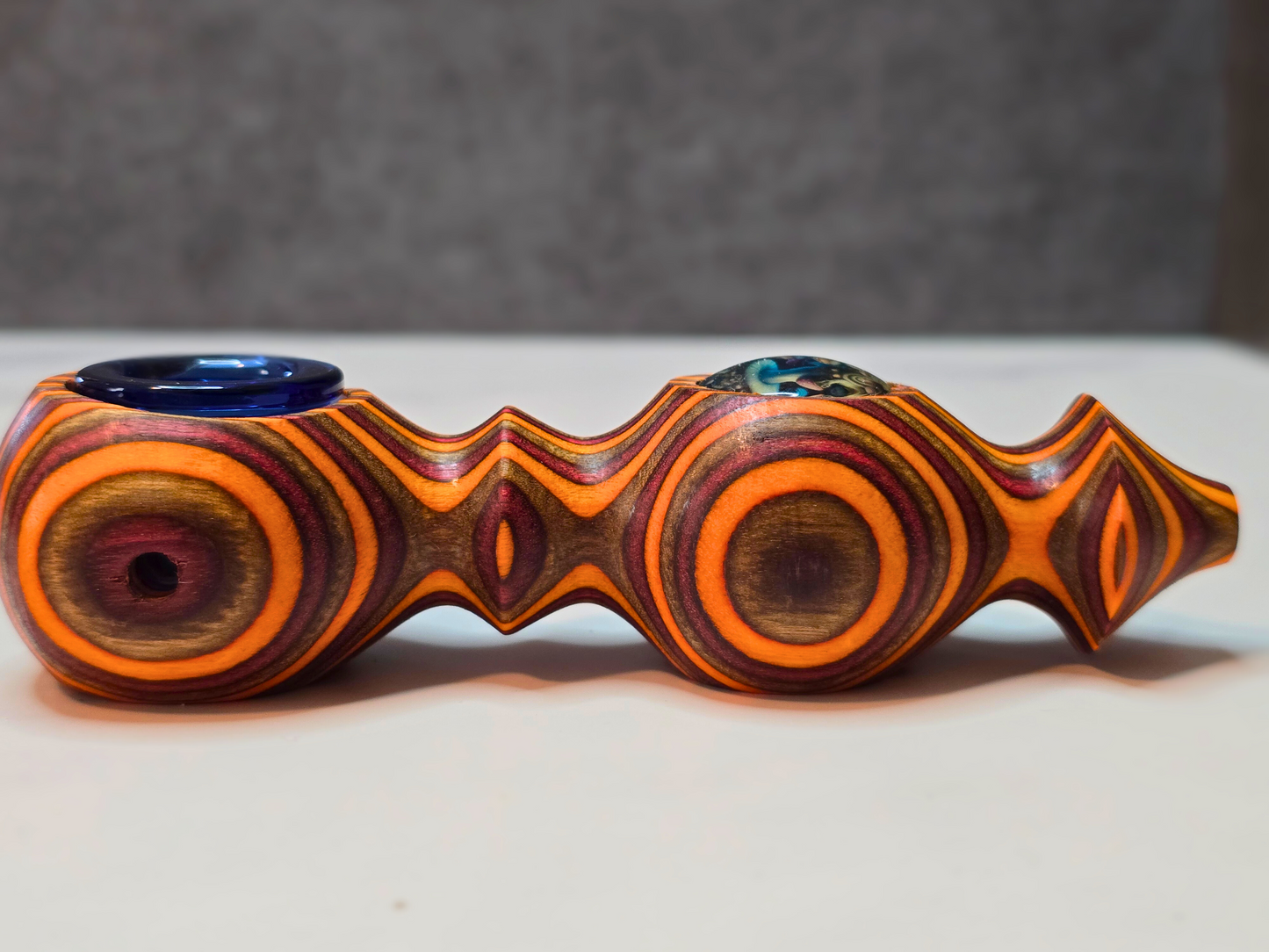 Maine Spectra-Birch Shroom-Inspired Wood Pipe